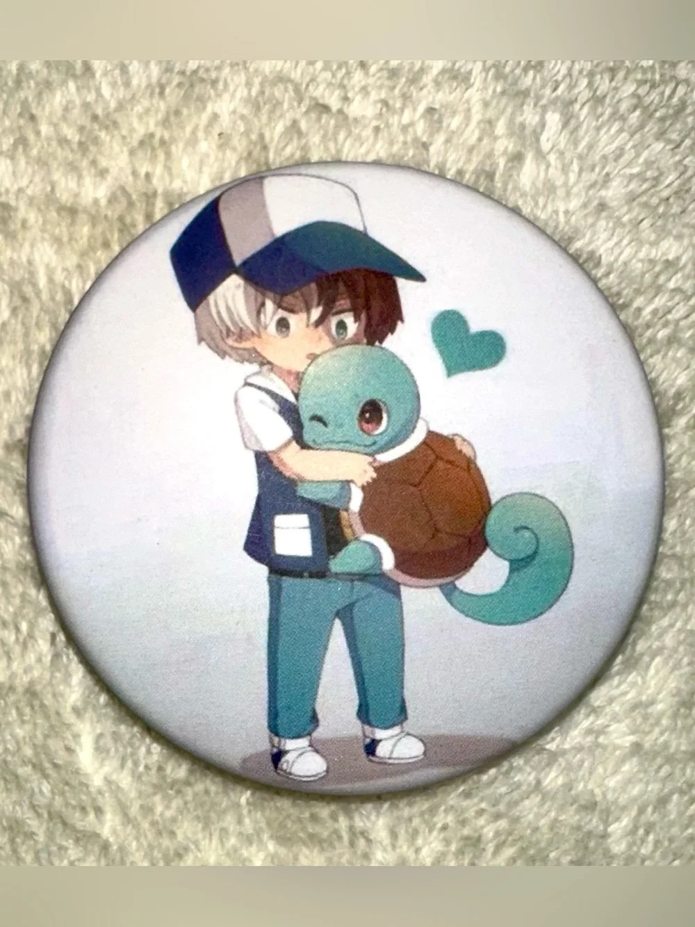 MHA x Pokemon Anime Crossover Pin Button Lot Deku Bakugo Todoroki Cute Merch